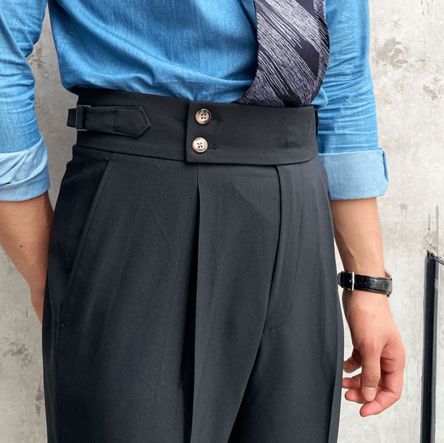 Edward | Pantalones elegantes de cintura alta