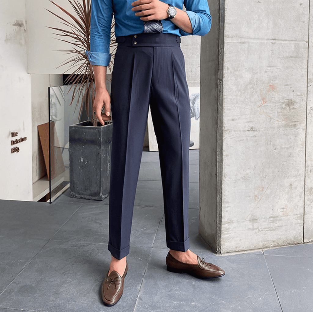 Edward | Pantalones elegantes de cintura alta