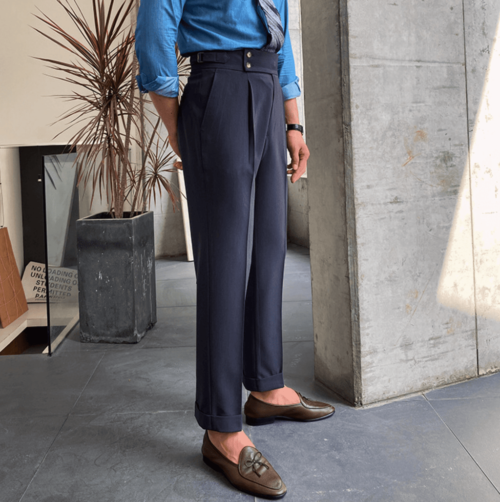 Edward | Pantalones elegantes de cintura alta