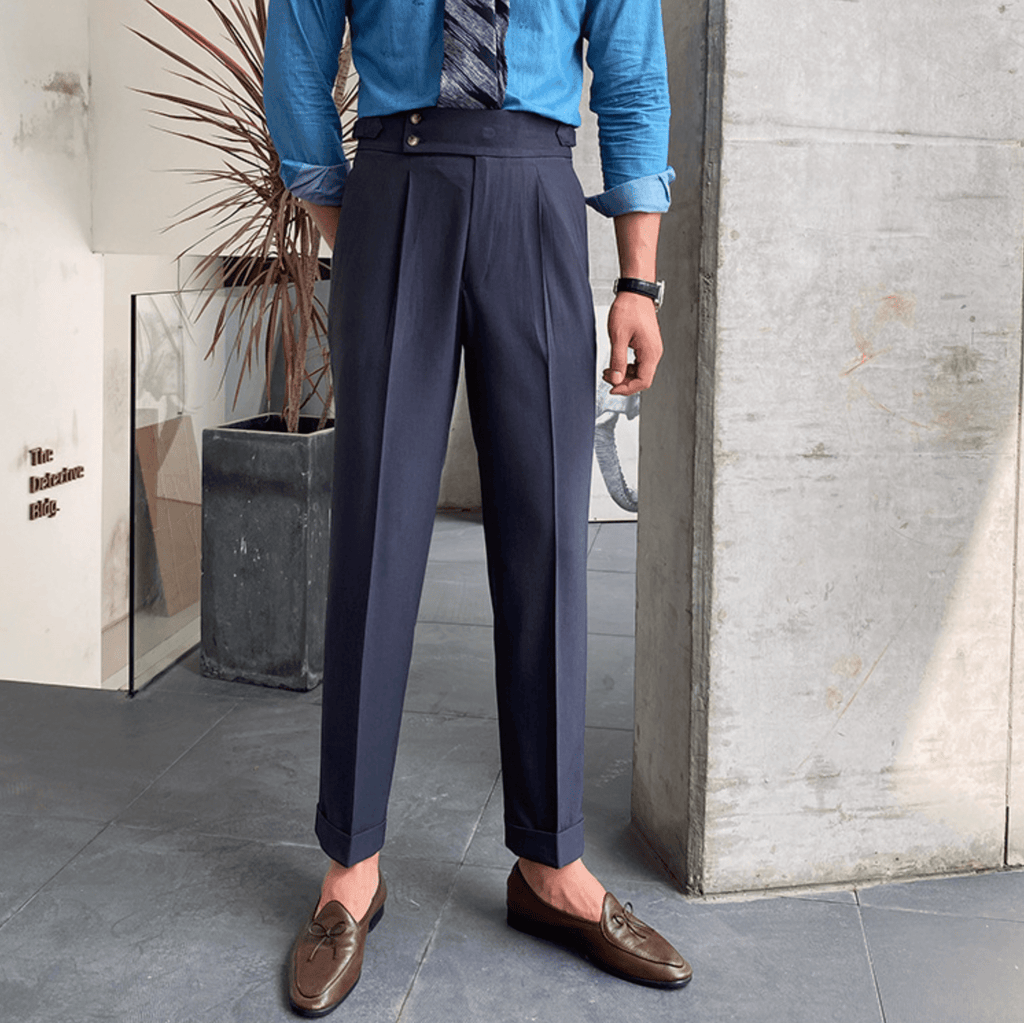 Edward | Pantalones elegantes de cintura alta