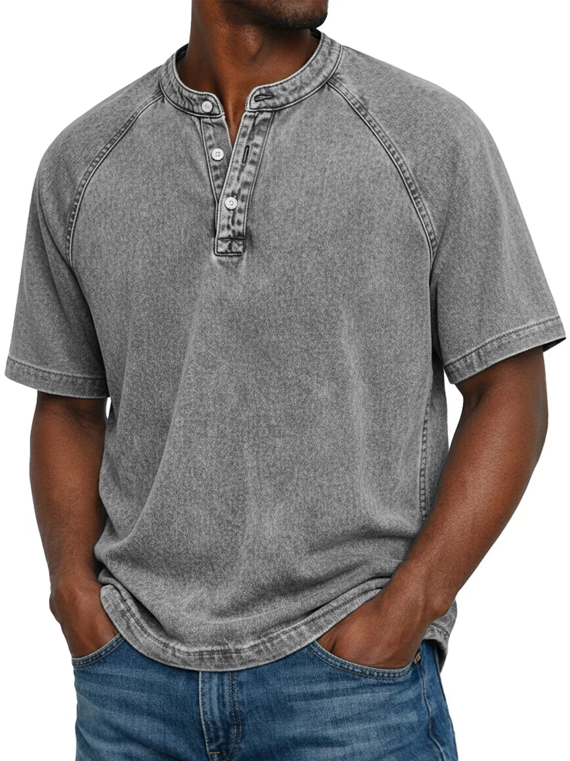 Arzano™ · Camiseta vintage de algodón para hombre