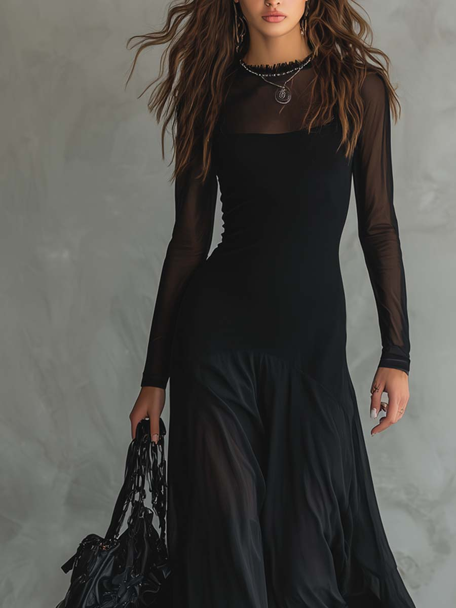 Vestido Maxi Vintage — Elegancia atemporal con un toque moderno