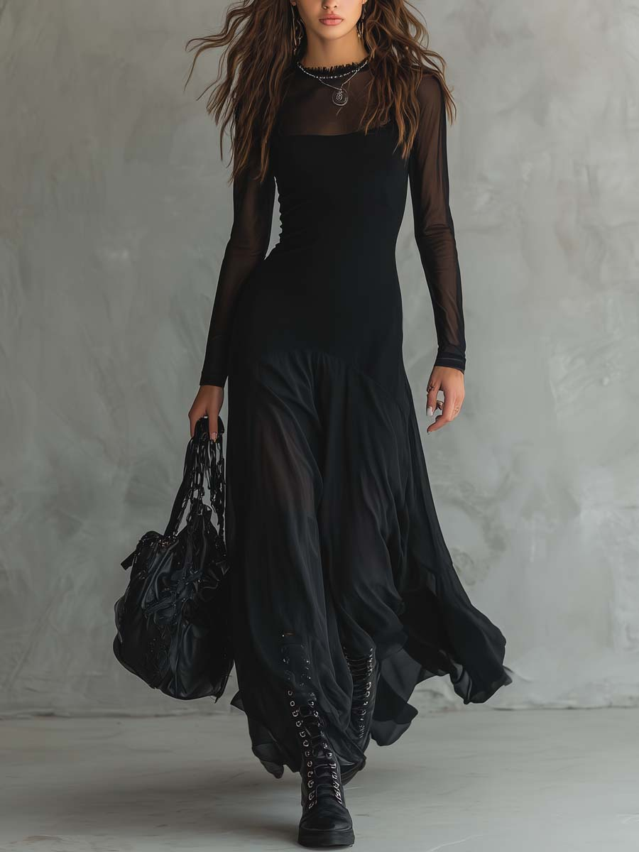 Vestido Maxi Vintage — Elegancia atemporal con un toque moderno