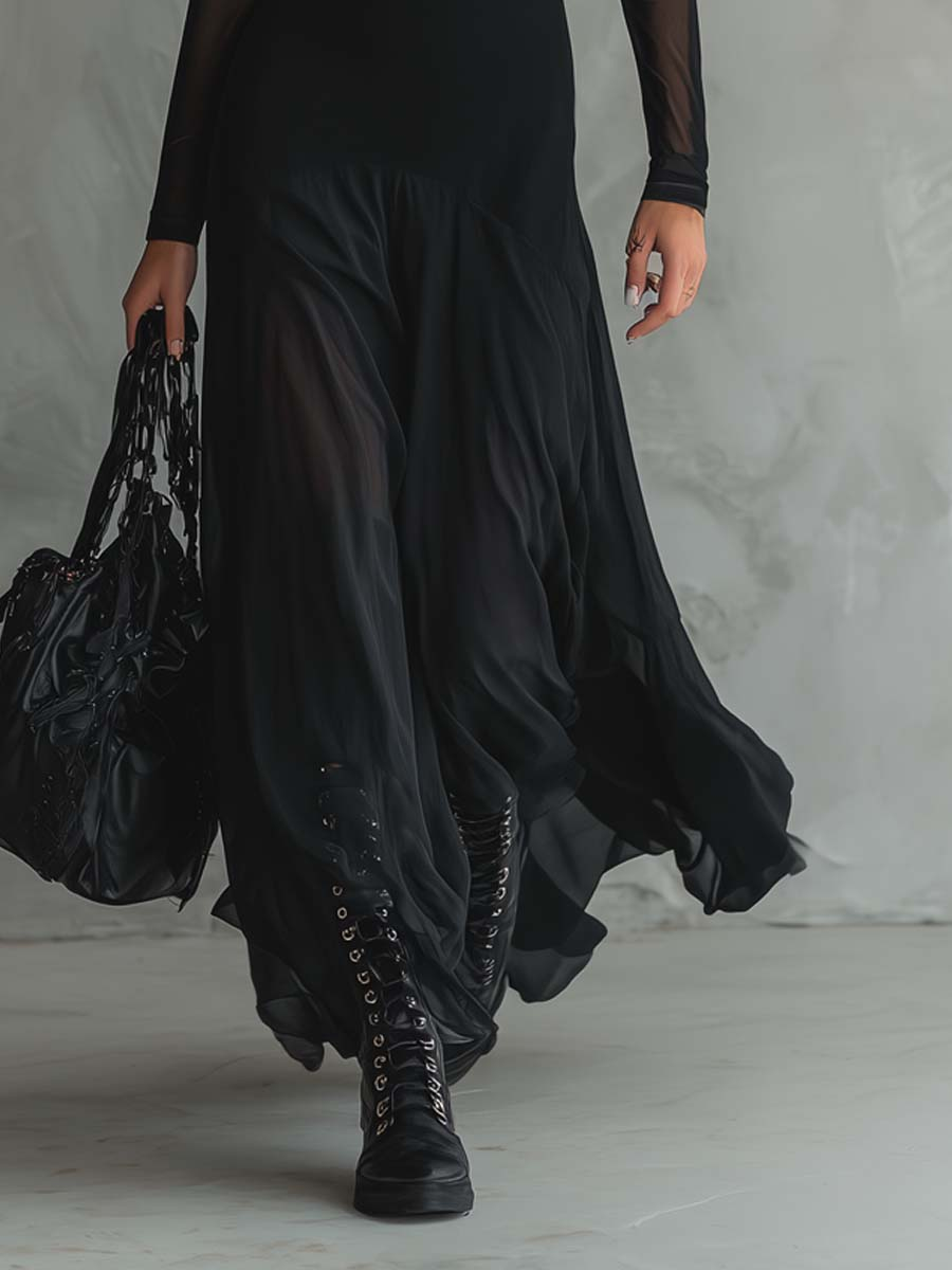 Vestido Maxi Vintage — Elegancia atemporal con un toque moderno