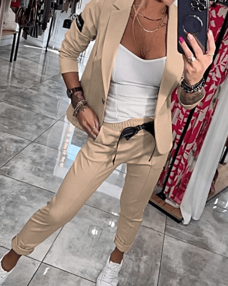 Malou | Conjunto: top, chaqueta y pantalones