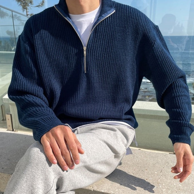 Santino™ | Jersey de media cremallera elegante