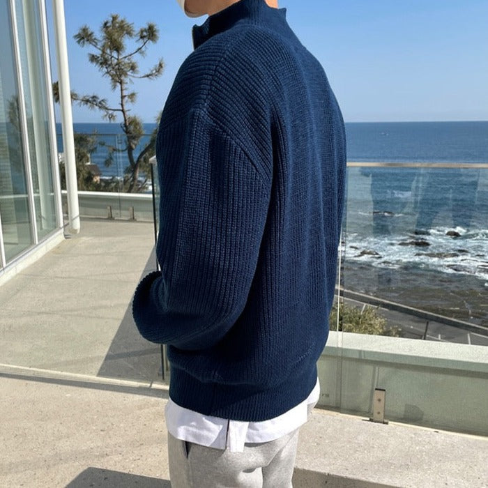 Santino™ | Jersey de media cremallera elegante