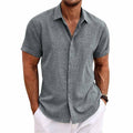 Varese™ | Camisa de lino y algodón de manga corta