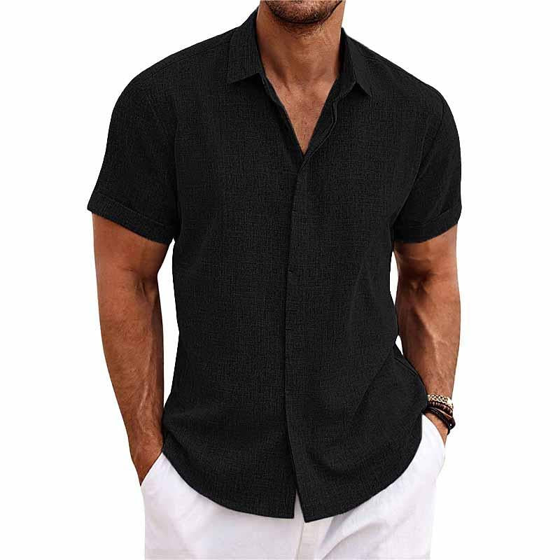 Varese™ | Camisa de lino y algodón de manga corta