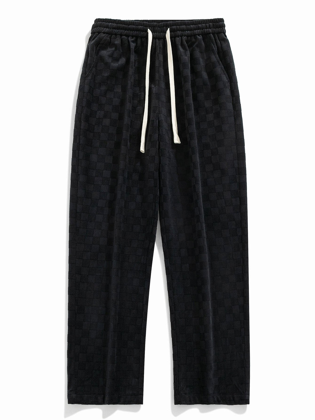 Pantalones Rectos de Cuadros
