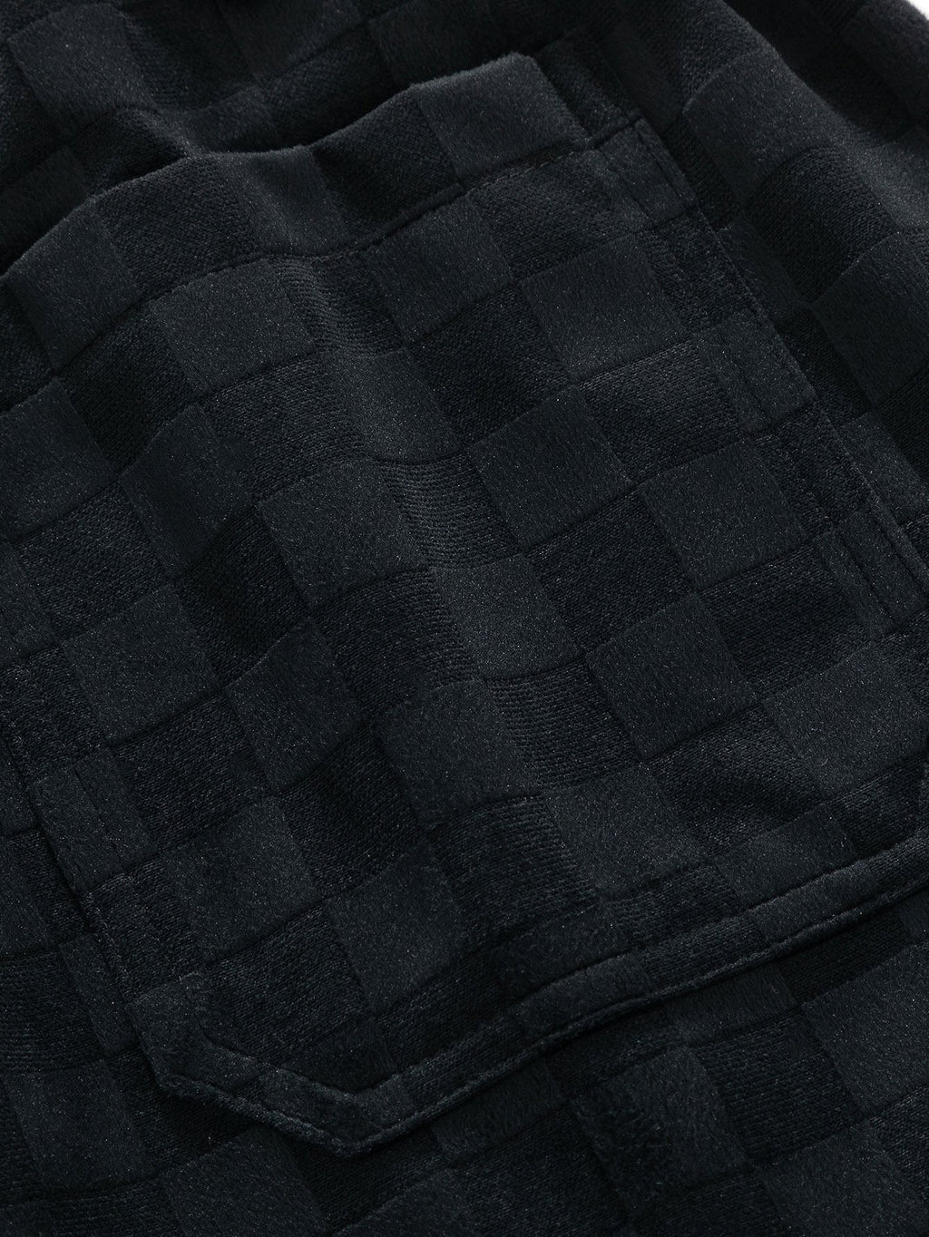 Pantalones Rectos de Cuadros