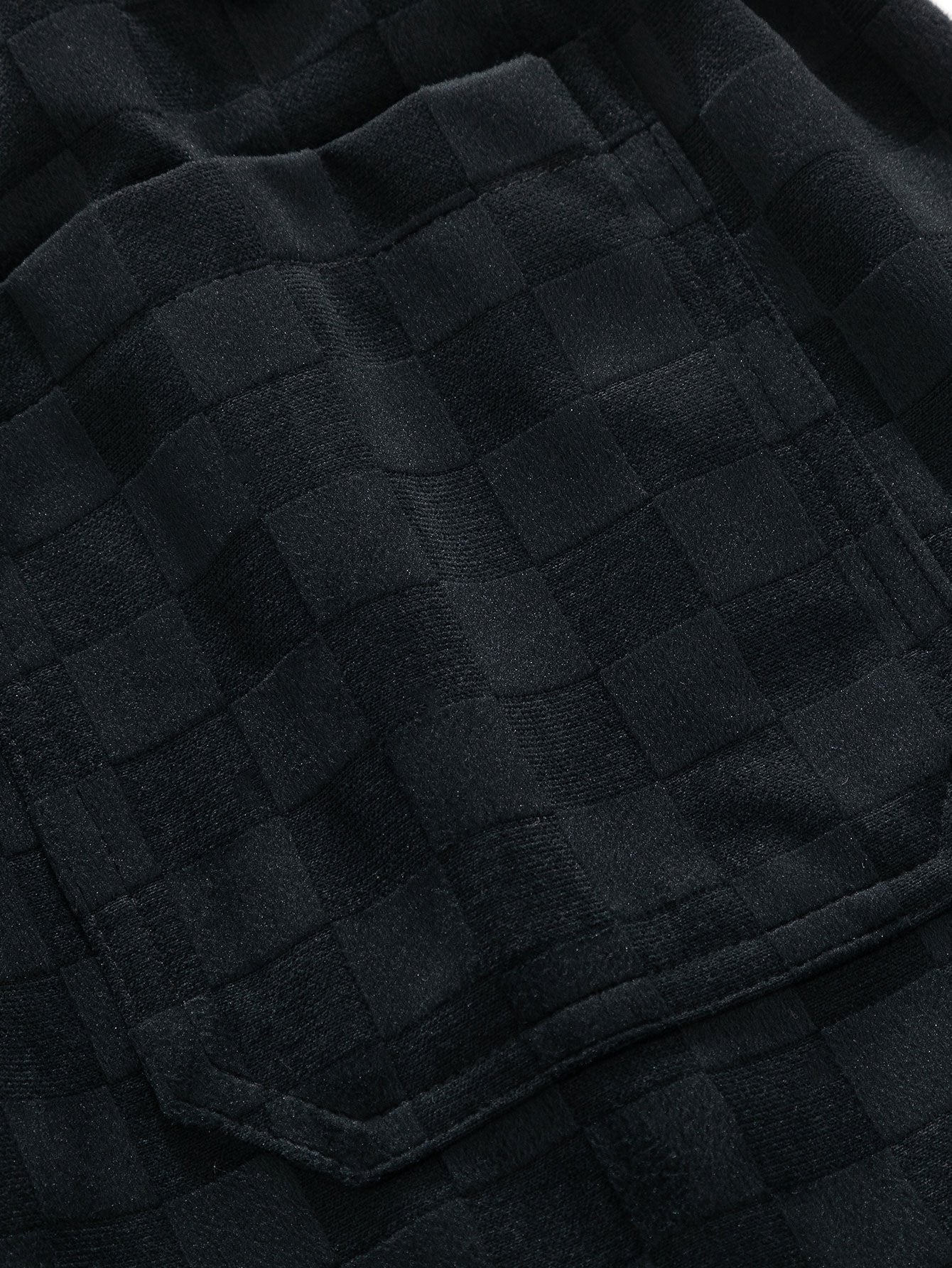 Pantalones Rectos de Cuadros