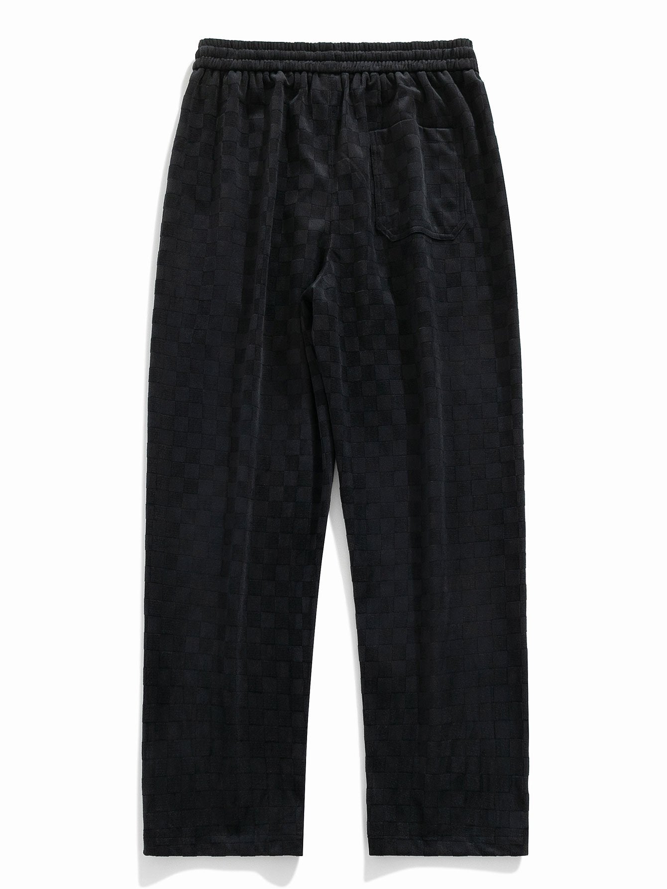 Pantalones Rectos de Cuadros
