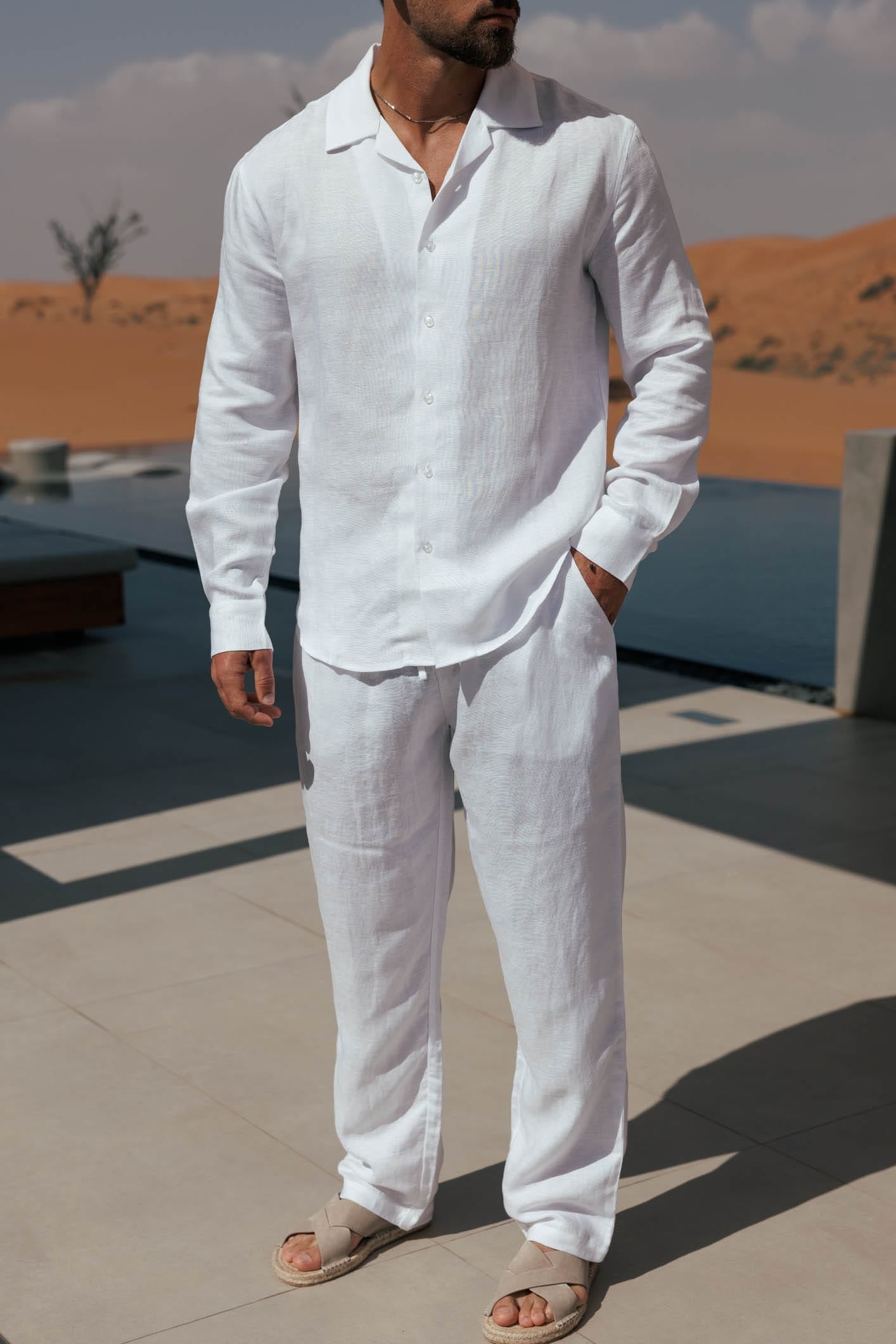 Nápoli™ · Camisa de lino manga larga
