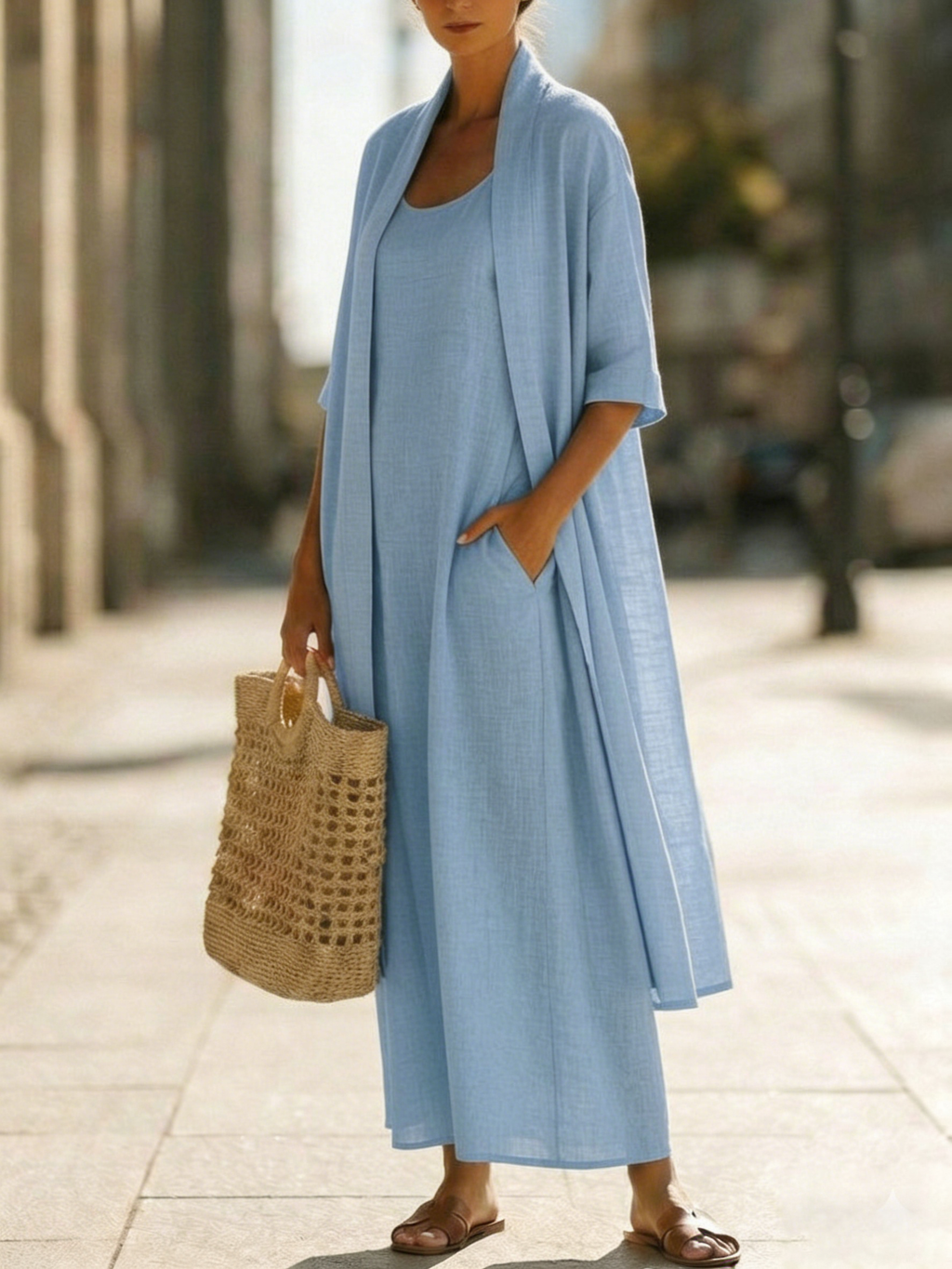 Conjunto Minimalista de Lino y Algodón — Comodidad elegante para cada día