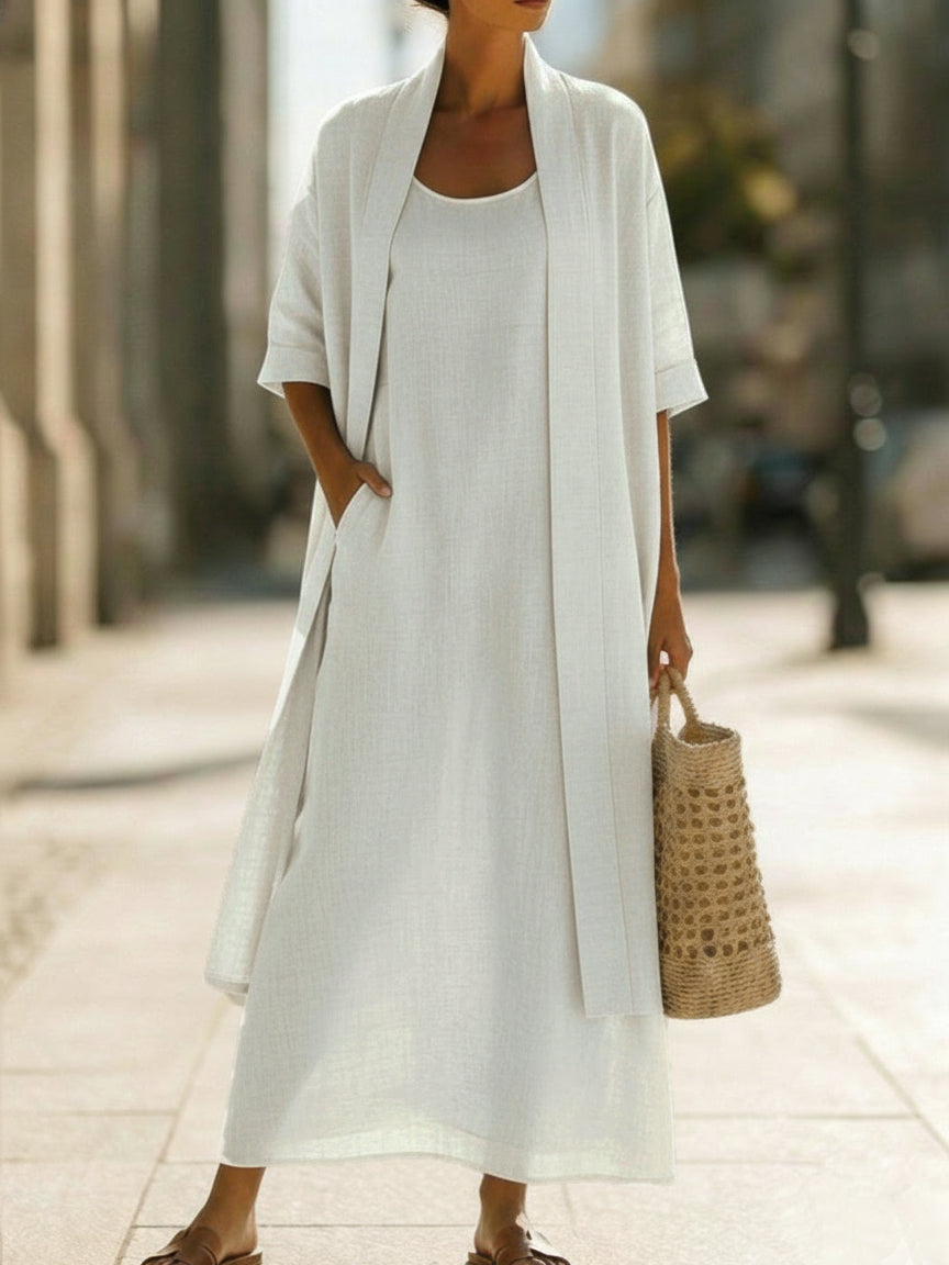 Conjunto Minimalista de Lino y Algodón — Comodidad elegante para cada día
