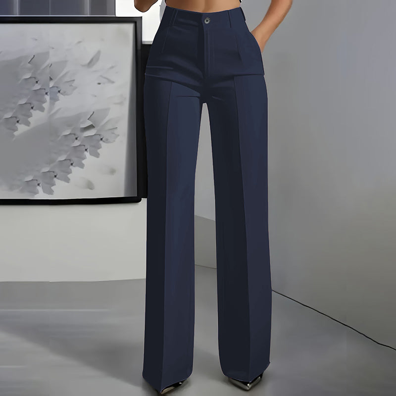 Valentina™ | Pantalón de cintura alta y corte recto