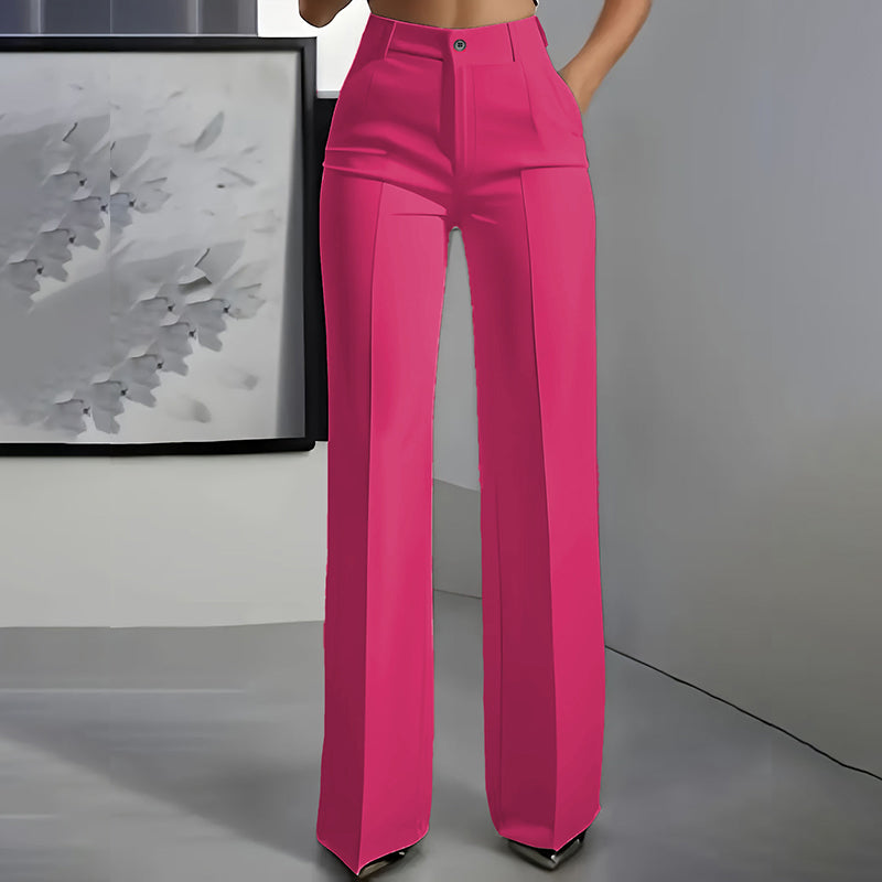 Valentina™ | Pantalón de cintura alta y corte recto