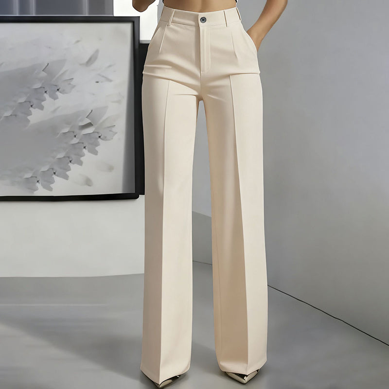 Valentina™ | Pantalón de cintura alta y corte recto