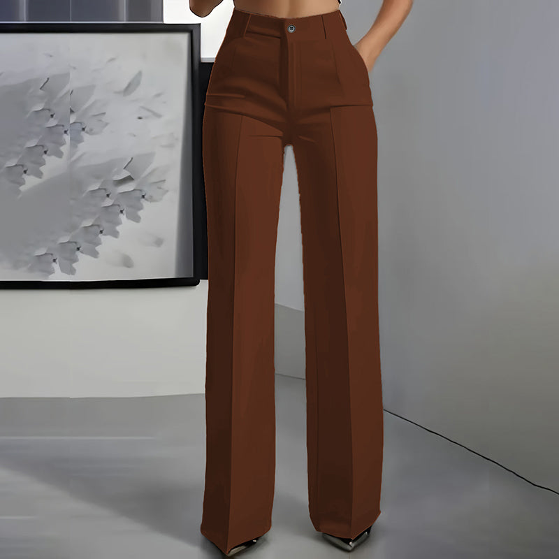 Valentina™ | Pantalón de cintura alta y corte recto