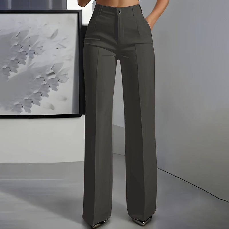 Valentina™ | Pantalón de cintura alta y corte recto